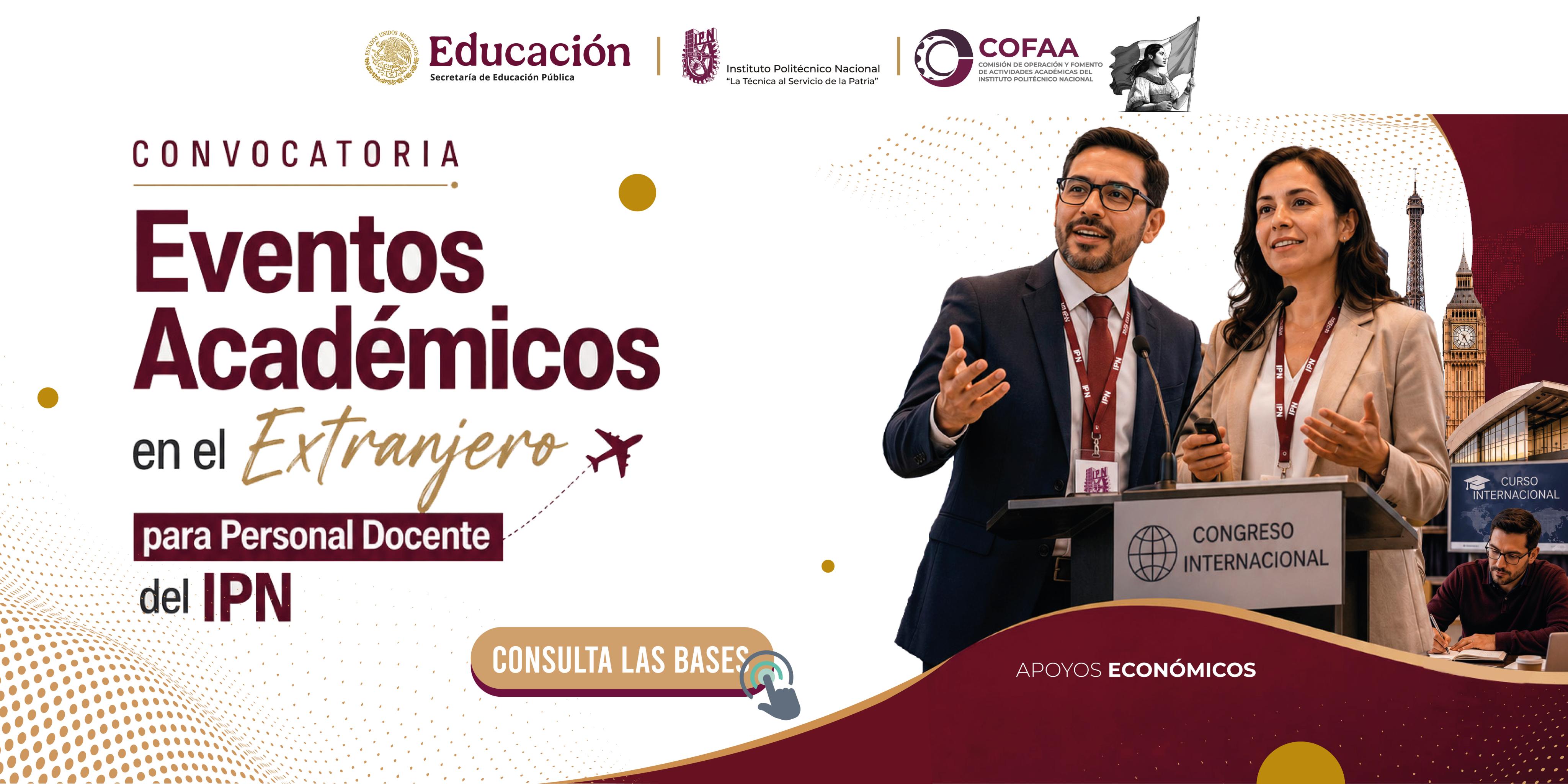 COFAA, Eventos académicos en el extranjero
